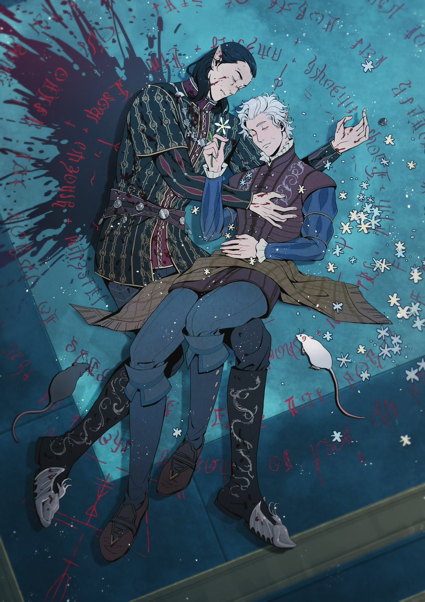Salted_Fish6's tweet photo. Rest in peace/ Resting in peace 

Astarion is resting safe and sound, surrounded by what he had yearned for in two centuries — his master’s blood, his master’s death, and secretly, his master’s love.

My commission art again.🤍🐁
Artist: @xiaojun233 

#cazstar #Astarion #Cazador https://t.co/nNkLxmsSkf