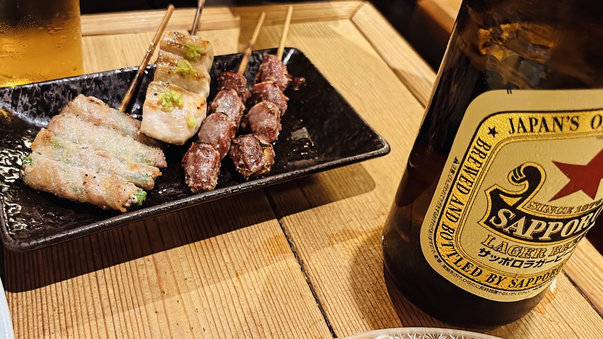haruomiii17's tweet photo. 焼き鳥×ビール🍺が最高の組み合わせ🎶 https://t.co/opVdlCbnaJ