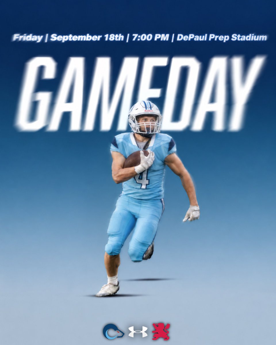 DePaulPrepFB's tweet photo. GAMEDAY. Vs St. Viator https://t.co/ndG2mKWZ5i