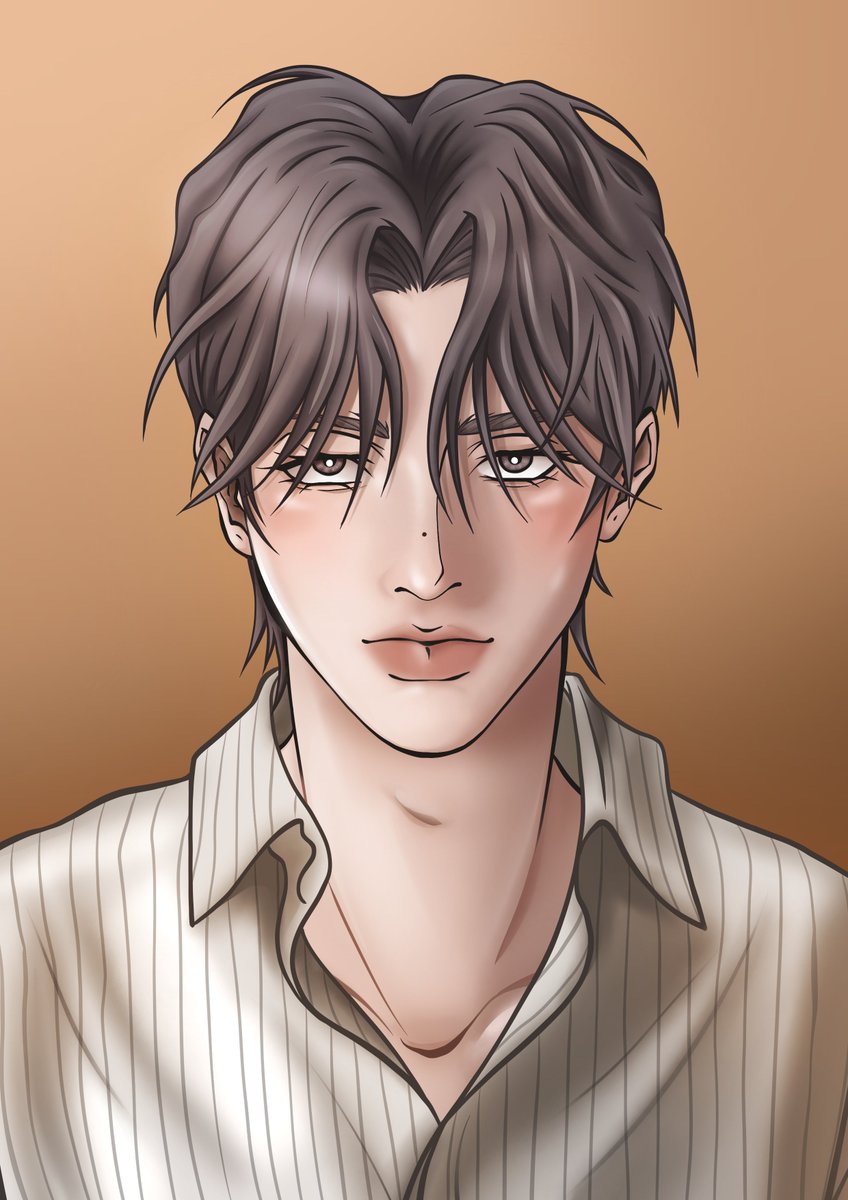 Yha4nthlei's tweet photo. I didn't draw anything for years but the beautiful art style of #ignitethedawn inspired me. Yuta is just too pretty 🩶🐇 #pearlboy #pearlboyignitethedawn 

Done while my poor wife @TheThief666 is suffering a whole back tattoo lol https://t.co/0hNcuZlw8w