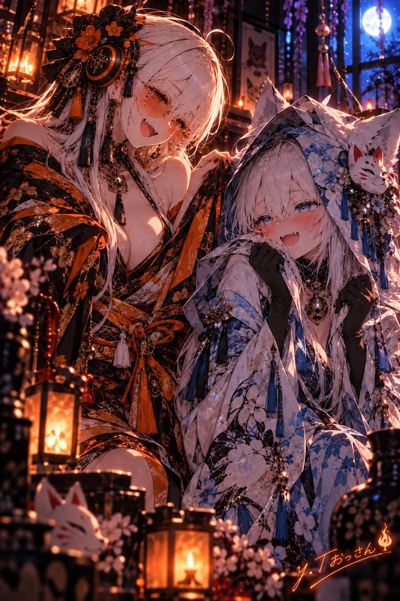 yt_ossan_'s tweet photo. げんぞぅちゃん＆スピちゃん描きました！
2人それぞれと、一緒にいるところ。
最後は着物姿も描いてみました😊
自分の中の2人はこんな感じです！

#推せ推せうちの子召喚祭 https://t.co/5RDExvnB2a