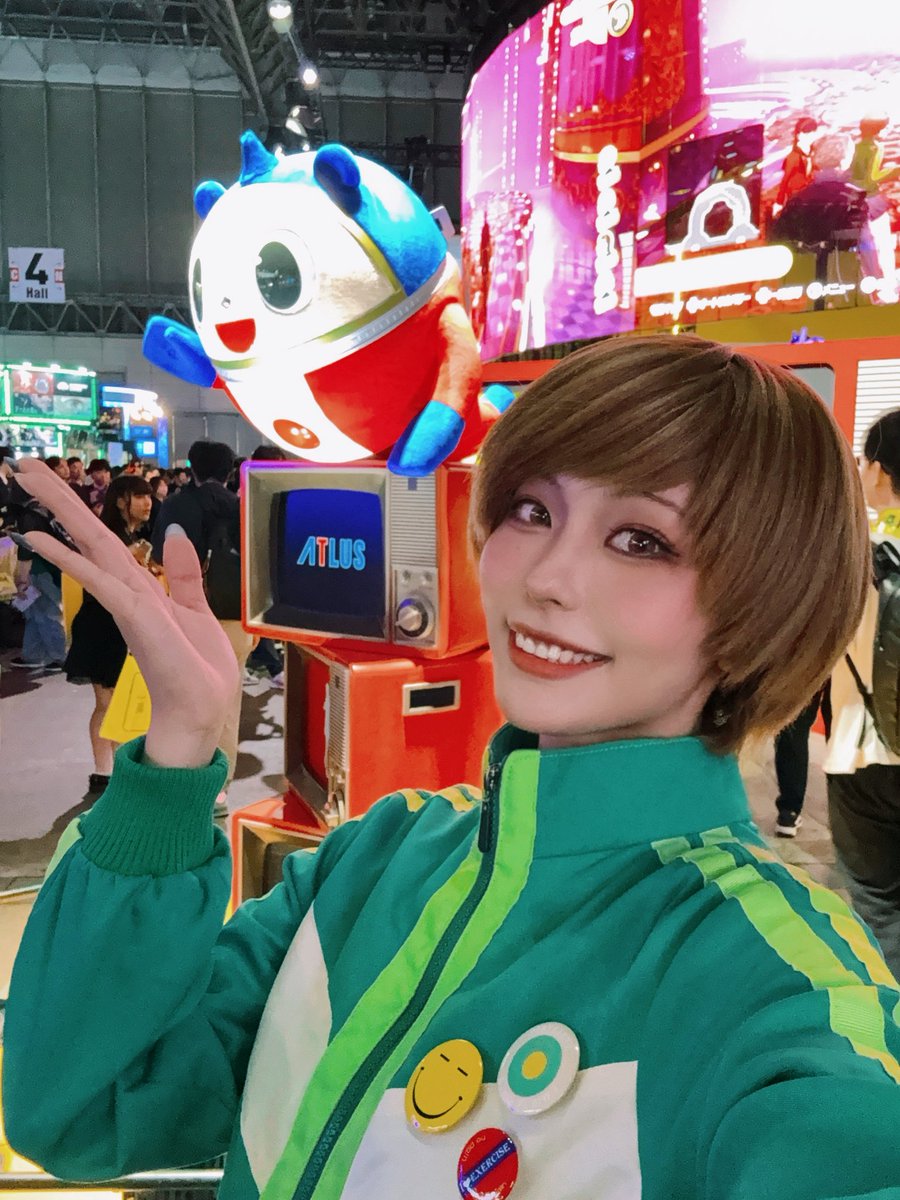 KageSScos's tweet photo. TGS行きました！！！
クマちゃんめちゃくちゃ可愛いだけど～～🥹❤️✨
#アトラスTGS2026  #P4R  #ペルソナ4 https://t.co/jxCbYPIrkx