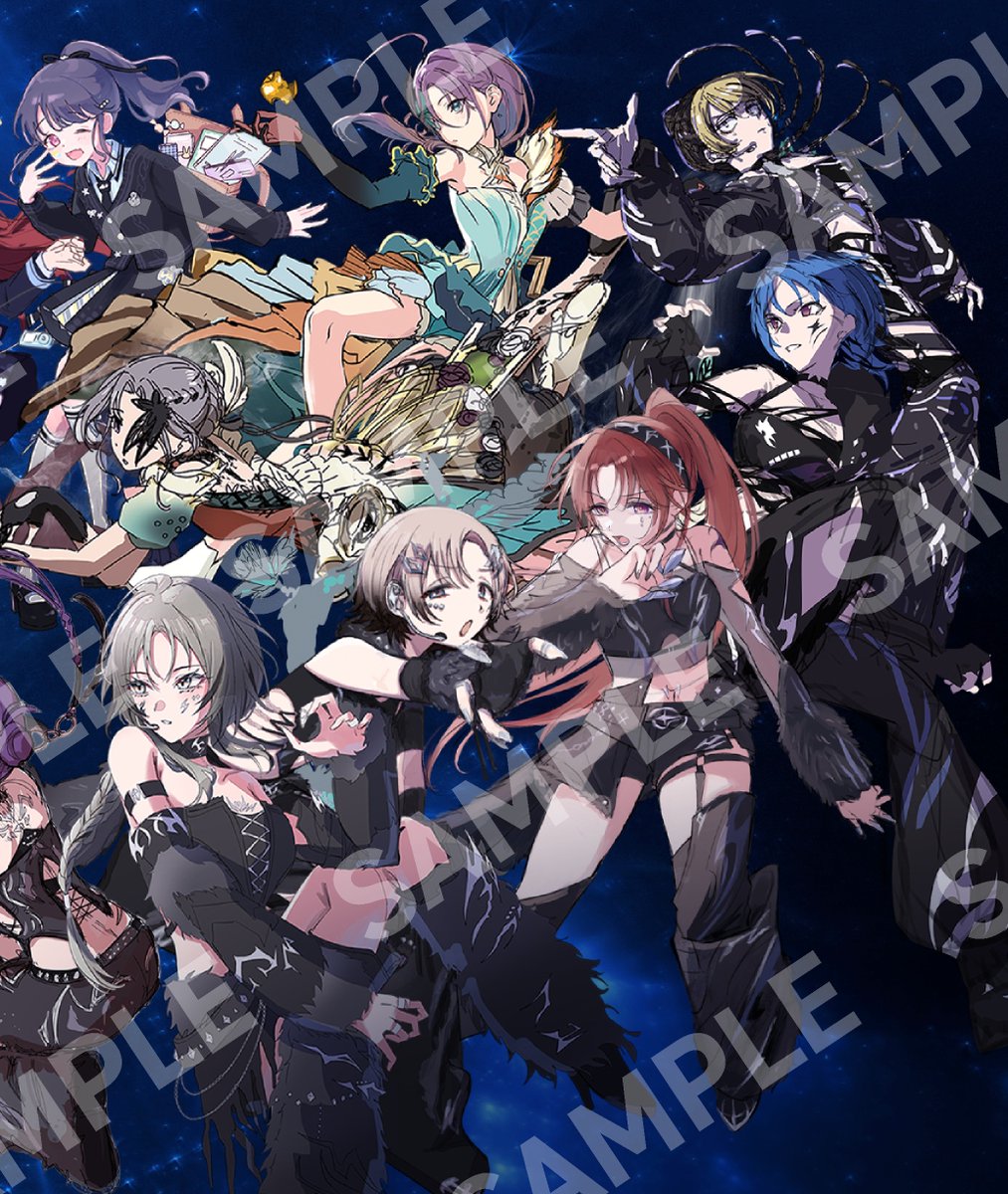 REFRAC7IONSadpj's tweet photo. #リフラクションズ応援広告  
7つのユニットが初めて揃う記念すべきライブをお祝いするため、応援広告を制作中です！    

アイドル 28 人とはづきさんを一枚に描いた、大きな広告の掲出を目指しています。 https://t.co/V3S3a2bETp