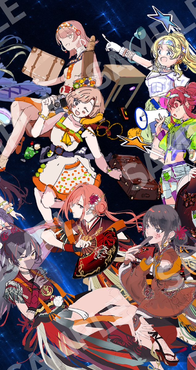 REFRAC7IONSadpj's tweet photo. #リフラクションズ応援広告  
7つのユニットが初めて揃う記念すべきライブをお祝いするため、応援広告を制作中です！    

アイドル 28 人とはづきさんを一枚に描いた、大きな広告の掲出を目指しています。 https://t.co/V3S3a2bETp
