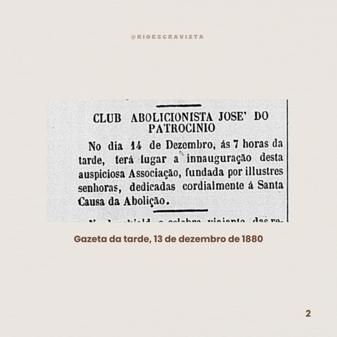 RioEscravista's tweet photo. No post de hoje continuamos em São Cristóvão, dessa vez abordando de forma breve o Club abolicionista José do Patrocínio, formado por mulheres. Quem são elas?

Pesquisa e texto: Renata Moraes
Arte: Victória Diório (bolsista de extensão)

#rioescravista #rioabolicionista https://t.co/sSFoN1YzyM
