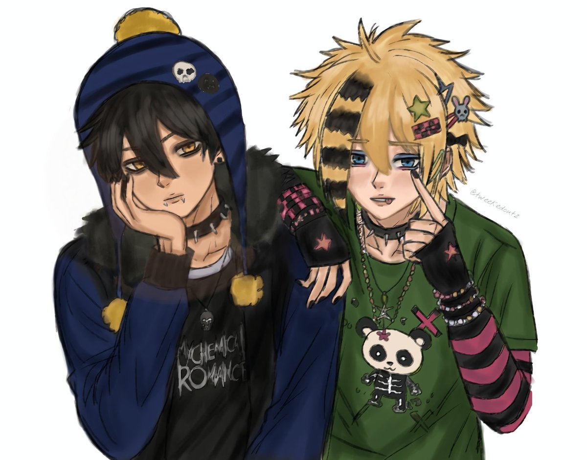 tweekedoutz's tweet photo. emo craig x scene tweek 🖤⛓️💥💗⚡

#creek #southpark #spcreek https://t.co/QWohIIflo5