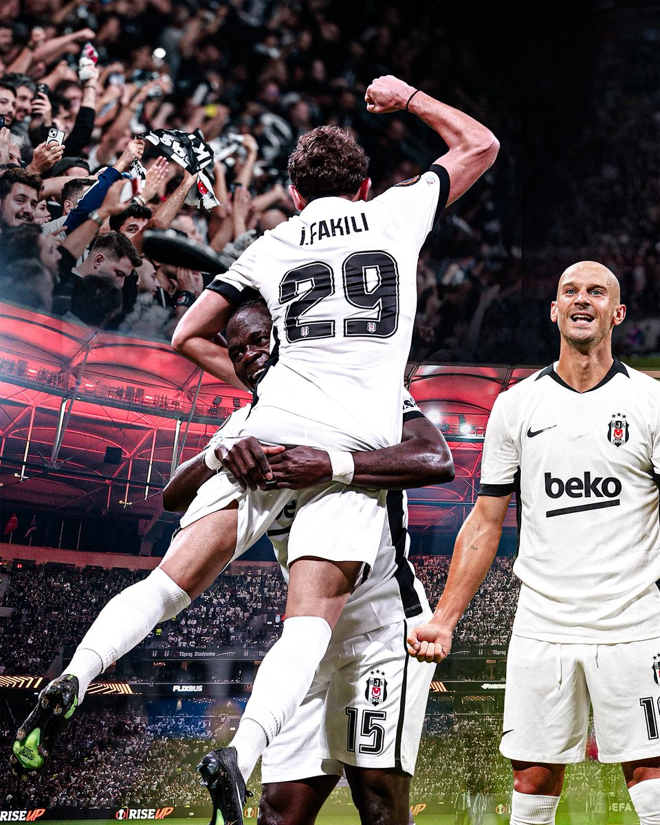 Besiktas's tweet photo. Marseille galibiyetinden kareler. 🦅 https://t.co/RAnznhQDAx