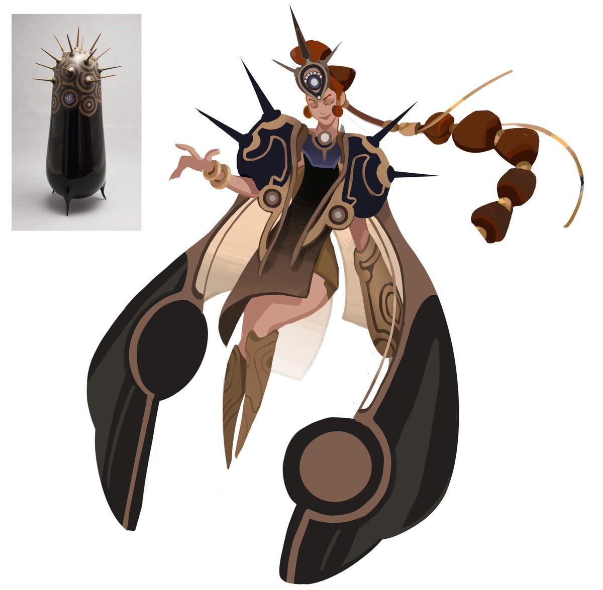shakalatte_'s tweet photo. Daily challenge day 4: spiked vessel ( a favorite of mine ) 🍂

#conceptcore https://t.co/gsv6TW4SD6