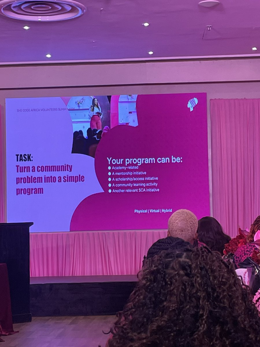 Breakthroughbee's tweet photo. There’s always so much more to learn about community and programs, that’s why I knew I had to be here at the volunteers summit by @SheCodeAfrica 
I have learnt so much and unlearned so much today! How to design programs and how to become architect of change
#SCAVolunteersSummit26 https://t.co/hOQV6gjyCM