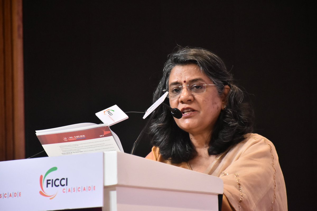 Cascadeglobal's tweet photo. “The role of the judiciary is central to strengthening our collective response to smuggling and counterfeiting.”
Ms. Jyoti Vij, Director General, FICCI
#MASCRADE2026 #FICCICASCADE
@ficci_india @jvij1967 https://t.co/5JoUOjSoFV