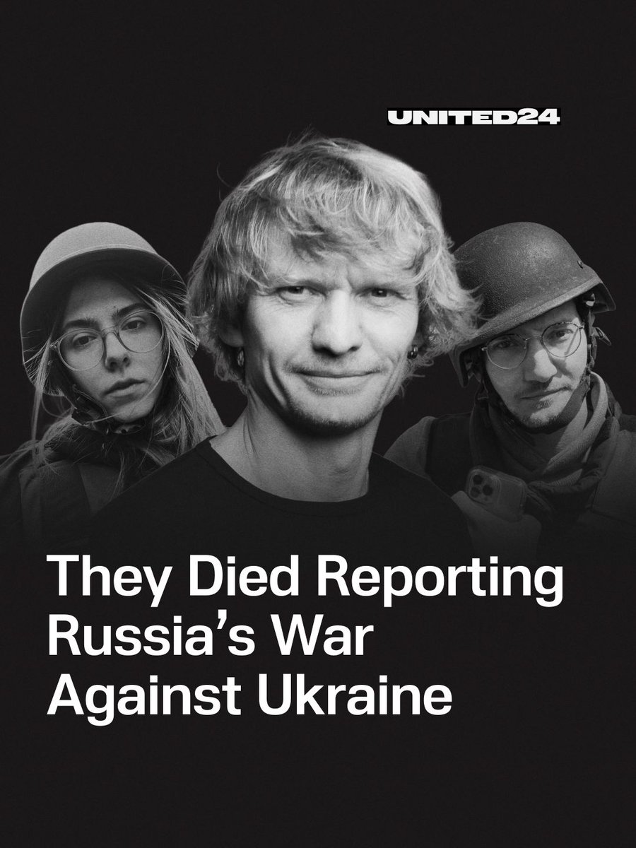 United24media's tweet photo. Every year, on the third Friday of September, Ukraine marks the Day of Remembrance of Journalists.
Since Russia’s full-scale invasion, at least 152 media workers have been killed in Ukraine. Twenty-one of them were killed while doing their jobs.
🧵 1/10 ⬇️ https://t.co/m7yl7nTi2o