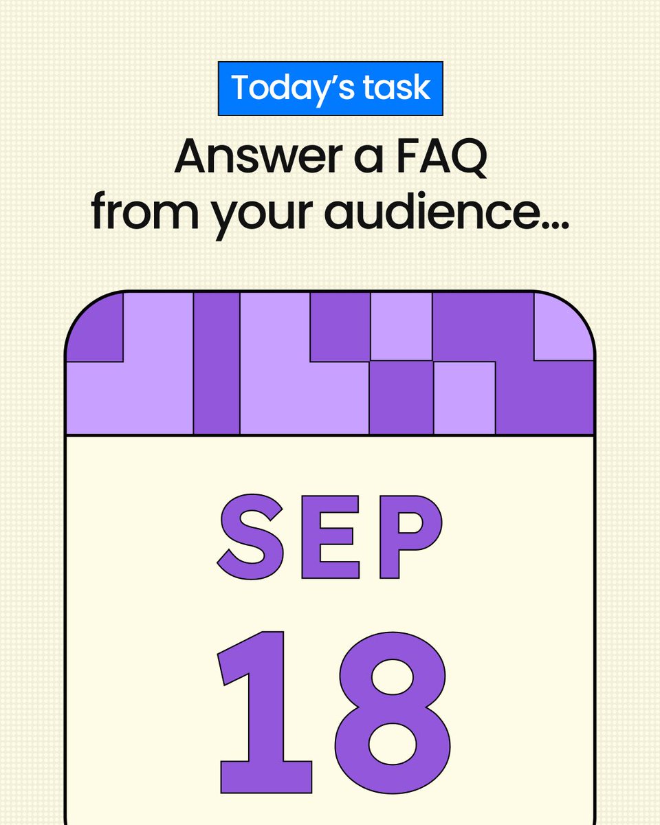 Rhuceapp's tweet photo. We’re almost at the weekend, so let’s keep Day 18 simple. 💙

What’s one question your audience or clients ask you all the time?

Pick one and answer it. Give them something genuinely useful.

Day 18/30. #Rhuce30DaysChallenge https://t.co/eed7Zn9jiC