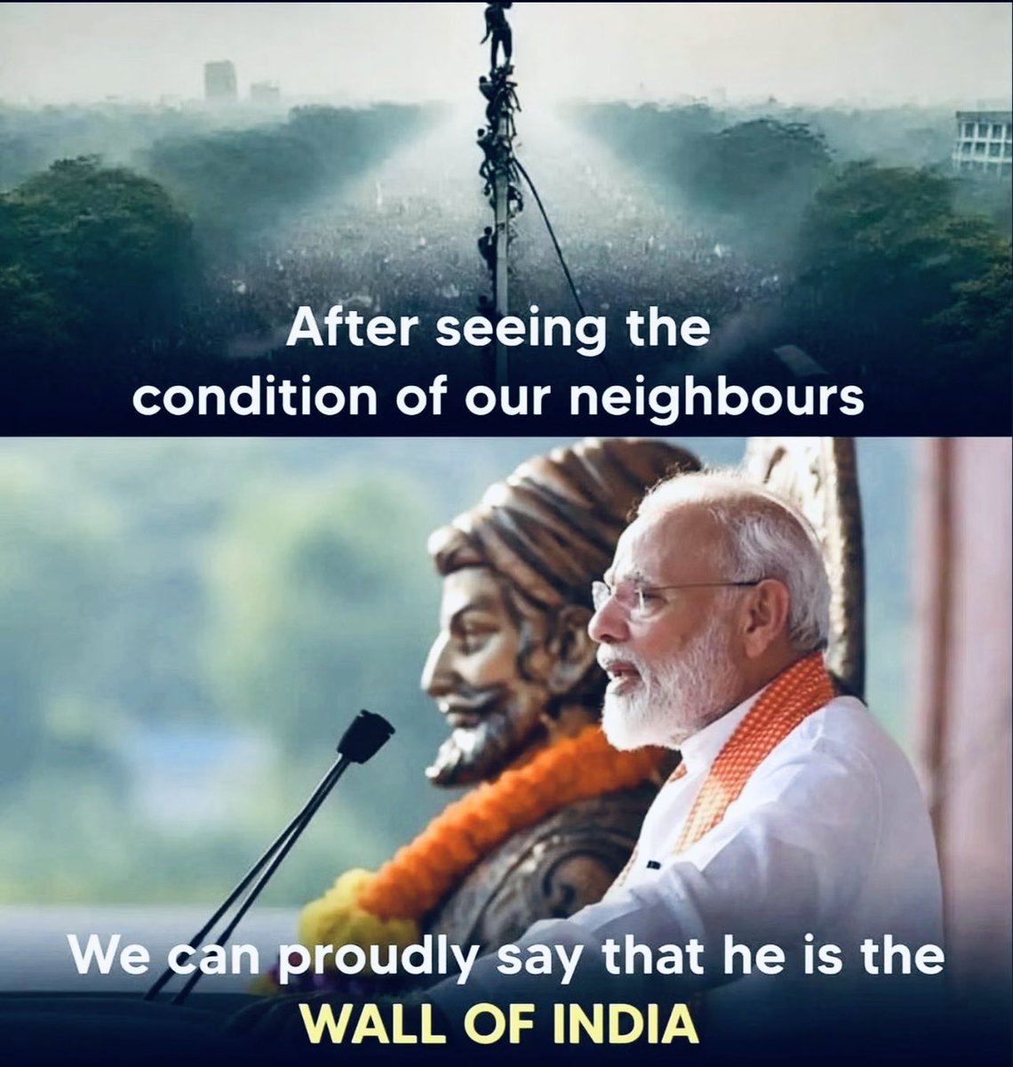 SwakshTripathi's tweet photo. He is uniting us.
He is protecting us. https://t.co/PwxFefbQI8