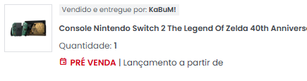luksestevam's tweet photo. Estou tão feliz!
#zelda
#NintendoStore
#kabum
#MercadoLivreBrasil https://t.co/0RMoX1dLna
