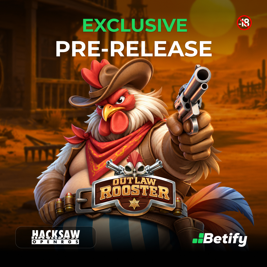 Betify's tweet photo. EXCLUSIVE PRE-RELEASE 🚨
Outlaw Rooster 🐔

Cascades stacking position multipliers &amp; random modifiers firing across the grid 🤠
Free spins lock them in 💰 10,000x 🔥

🎁 25 FS | 3 winners 🔥
1️⃣ 💚+ ♻️+ Follow @Betify
2️⃣ Tag 2 friends + your Betify🆔

👉 https://t.co/Ds3zJjCGJJ https://t.co/TDuA6SOsY1