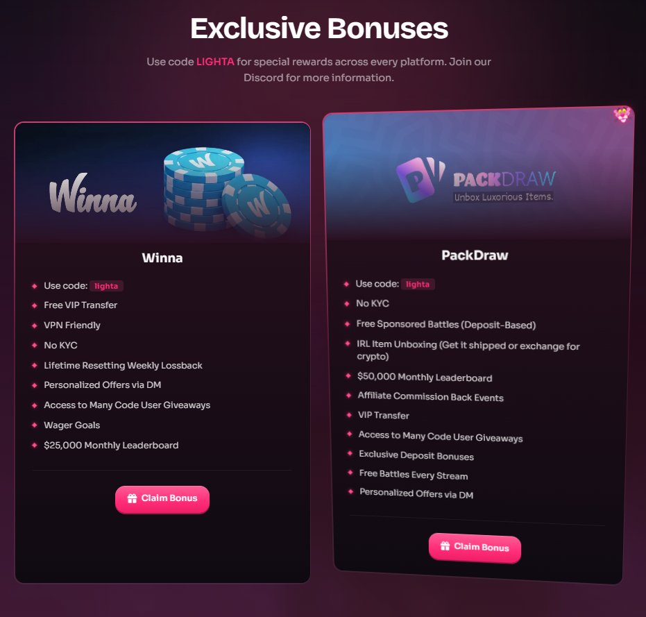 Lighta888's tweet photo. 💸 My Massive HIGHEST $75,000 in LEADERBOARDS ARE NOW LIVE AGAIN!

🎁Exclusive VIP Reward Transfers for both PACKDRAW & WINNA & TONS MORE on https://t.co/dapd2D7VZ8 .

🎊FOR A HUGE $500 #SOL GW. LIKE, RT, & FOLLOW.

💰 Use codes LIGHTA:
• $50,000 PACKDRAW: https://t.co/C8s8jMDzAE
• $25,000 WINNA: https://t.co/jJdHo0BxrK

Know any gambler? Refer him & I'll give you 75% of what he gets in bonuses + LB placement! 🫡 @ him!