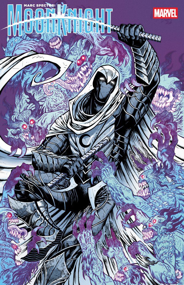 hughginsect's tweet photo. Marc Spector: Moon Knight #9 

Jed MacKay
Devmalya Pramanik (@TheWarblazer) Rochelle Rosenberg

Variant cover by @thewolfmaria https://t.co/pnrLQc1ZzD