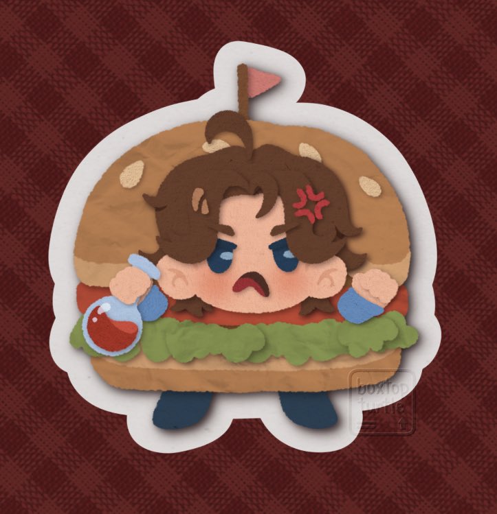 boxtopturtle's tweet photo. 4 scrumptious stickers coming right up! 🛎️🍔

#hackingnoisesfanart #maxggsfanart #katiebfanart #theobaldthebirdfanart #teamhax https://t.co/lRRktLBB0u