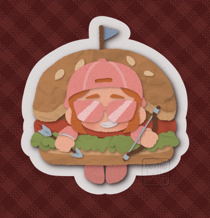 boxtopturtle's tweet photo. 4 scrumptious stickers coming right up! 🛎️🍔

#hackingnoisesfanart #maxggsfanart #katiebfanart #theobaldthebirdfanart #teamhax https://t.co/lRRktLBB0u