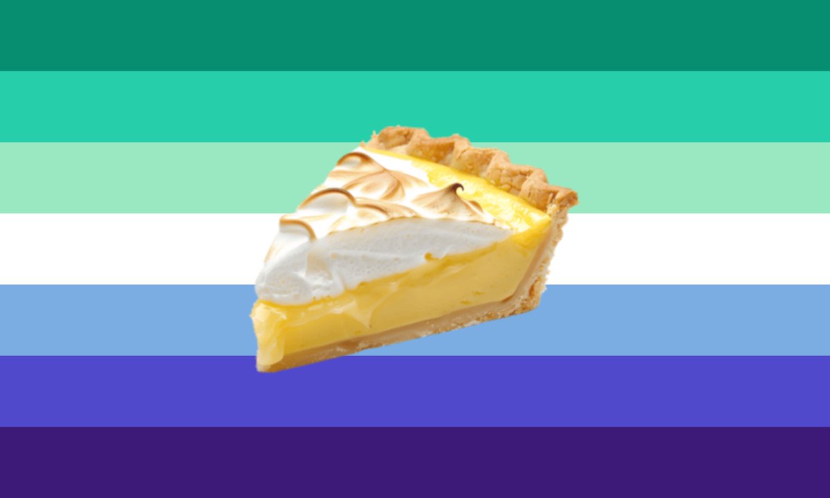 ChileanKris's tweet photo. gay flag lemon pie for gay people that enjoy lemon pie https://t.co/D2BYh506wQ