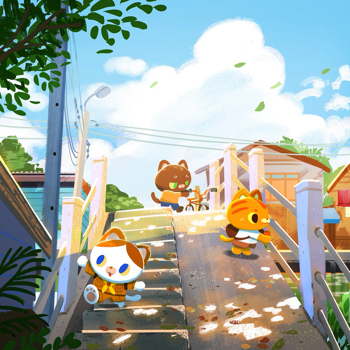 meibelease's tweet photo. Hi hi,  I'm MEimo, my work usually inspire by everyday simple Thai environment but I want to make it more special through these three cat, hope you will love them~😊 https://t.co/ytozKsz4Ti