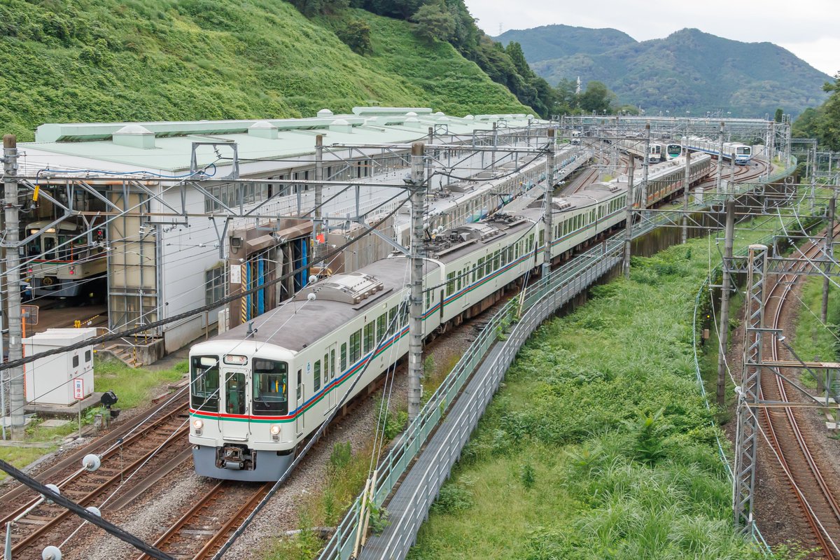SEMI_SAYAMASHI's tweet photo. 2026-09-17 東急9002F 武蔵丘入場
車両基地内の牽引は4019Fでした https://t.co/8Cjjmwd4oP