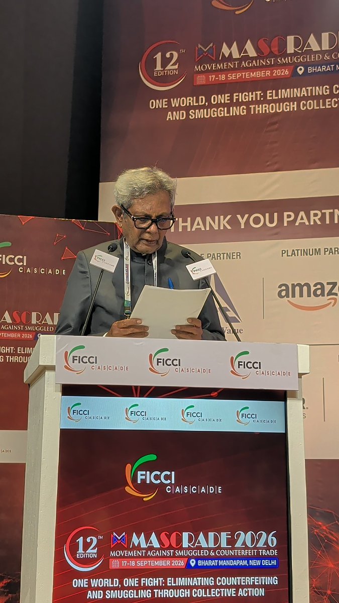 Cascadeglobal's tweet photo. “Customs cooperation needs to operate at three levels: strategic cooperation, tactical cooperation and operational cooperation.”
Mr. Suryaprakash V. Raju, Additional Solicitor General, Supreme Court of India
#MASCRADE2026 #FICCICASCADE
@MLJ_GoI @ficci_india https://t.co/33sIKuWvqc