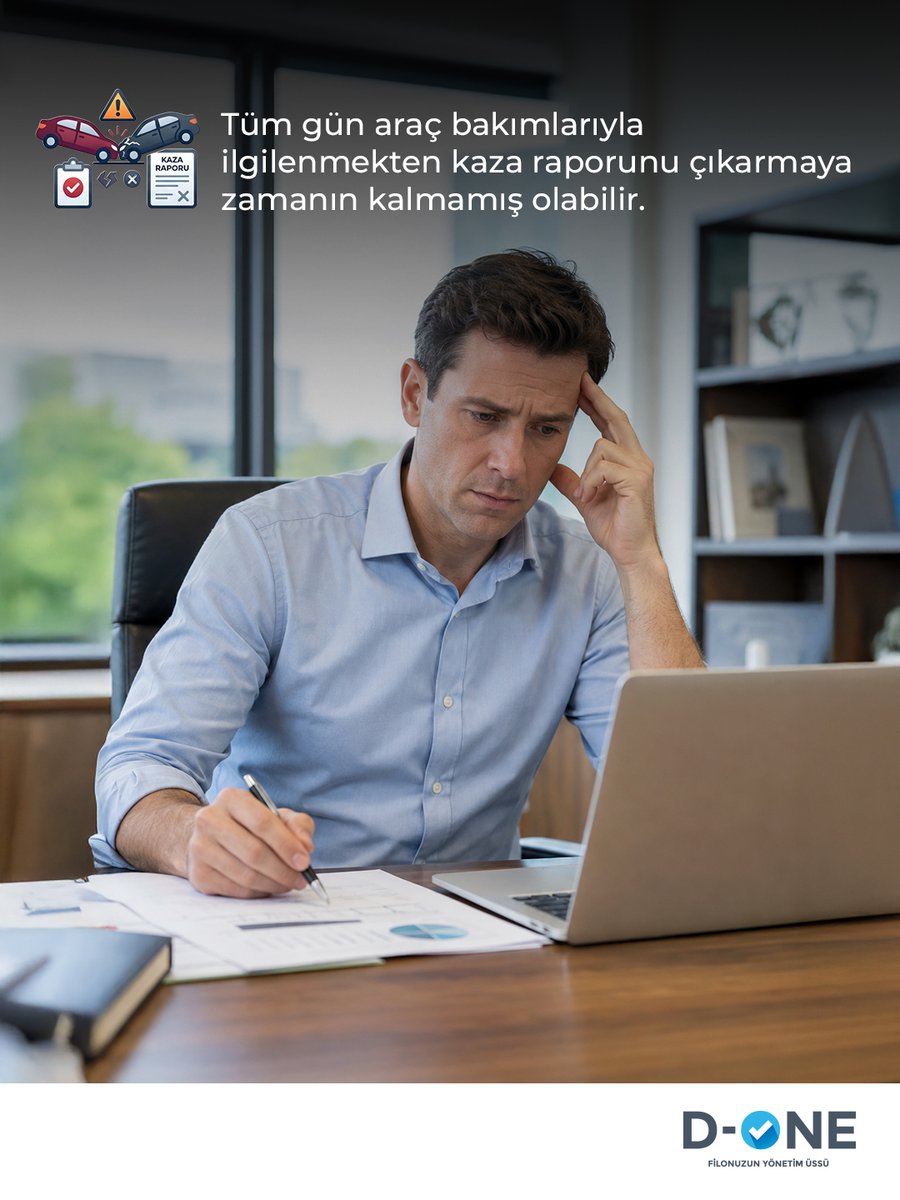 d_one_connected's tweet photo. Filo yönetirken gün içinde ilgilenmen gereken konu hiç bitmiyor.

Araç takibi, rezervasyon talepleri, bakımlar, operasyonları derken filonuzun verilerini analiz etmek ve raporlamak için gereken zaman bir türlü kalmayabiliyor. https://t.co/uvY7SUgTFO