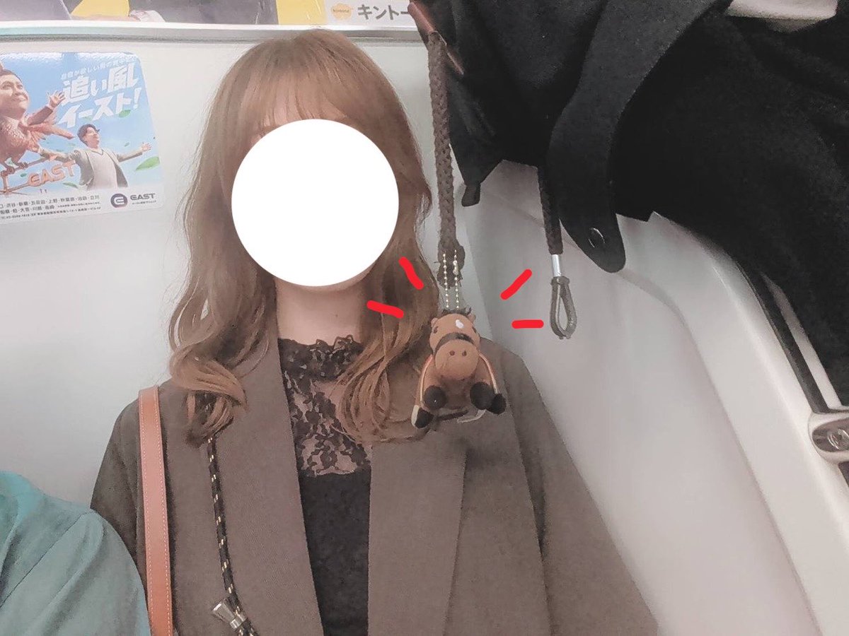 mochipuri05's tweet photo. まえ電車で���ってたら
途中で乗ってきたひとの馬
急に降ってきて
2駅分くらいずっと目の前
ぶらぶらしてて神だった https://t.co/maHIqzkME4