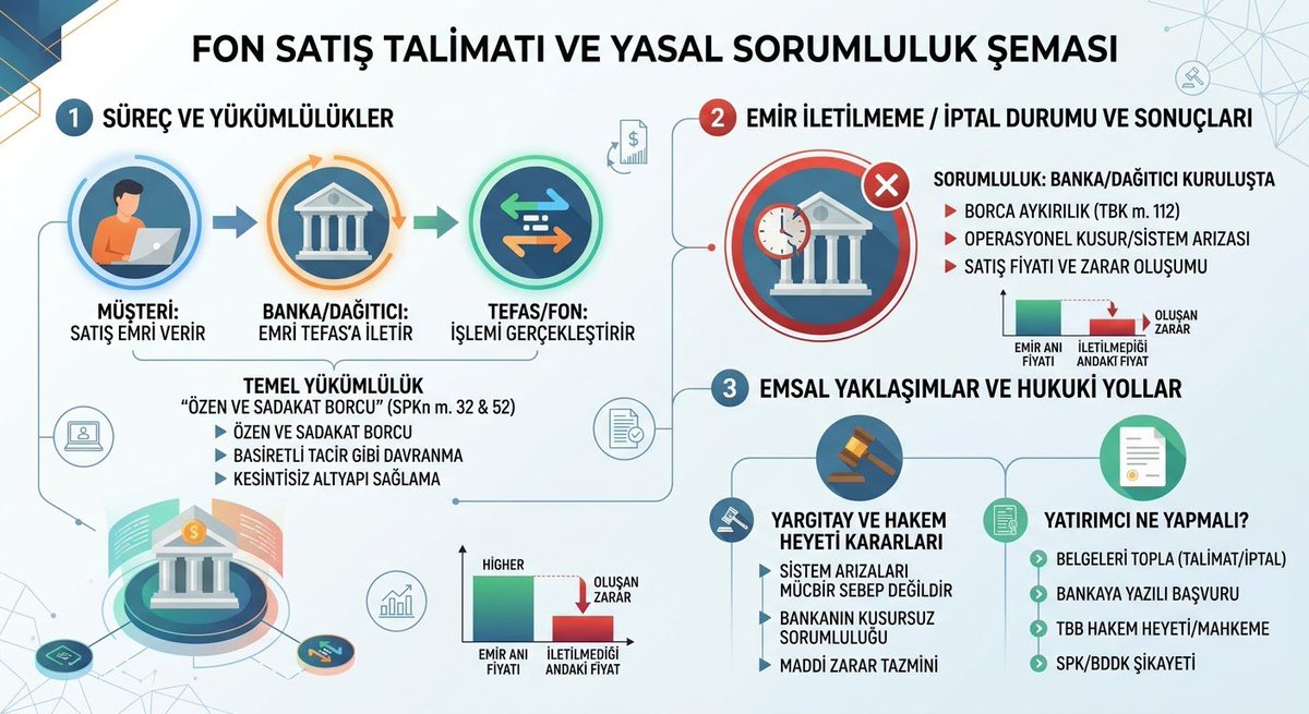 goldentradepro's tweet photo. 🔥 TEFAS’TA BİNLERCE YATIRIMCIYI KİLİTLEDİLER! SİZ HANGİ HAKLA SATIŞ EMİRLERİMİZİ İPTAL EDİYORSUNUZ?

Zamanında ilettiğimiz fon satış emirlerini gerekçesiz iptal edip arkada sessizce oturamazsınız! Binlerce insanı mağdur ettiniz, tek bir resmi açıklama bile yapmıyorsunuz!

Buradan sesleniyoruz: Talimatlarımızı hangi yetkiyle iptal ettiniz, oluşan bu devasa zararları nasıl tazmin edeceksiniz? Önce bunun hesabını verin!

SPKn m. 32/52 çok net: Kesintisiz altyapı sunmak zorundasınız. Yargıtay emsal kararları açık: Sistem arızası veya yoğunluk MÜCBİR SEBEP SAYILAMAZ! Oluşan tüm fiyat kayıpları doğrudan bankaların sorumluluğundadır.  

Satış yaptırmayıp paramızı kilitlediğiniz için güveni tam anlamıyla sıfırladınız. Mağdur ettiğiniz tüm yatırımcılar adına SPK, TBB Hakem Heyeti ve Yargı nezdinde sonuna kadar takipçisiyiz! 

Artık tavrımız bu olmalı! 
RT edin TAKİPTE KALIN. Bilgi devam edecek !