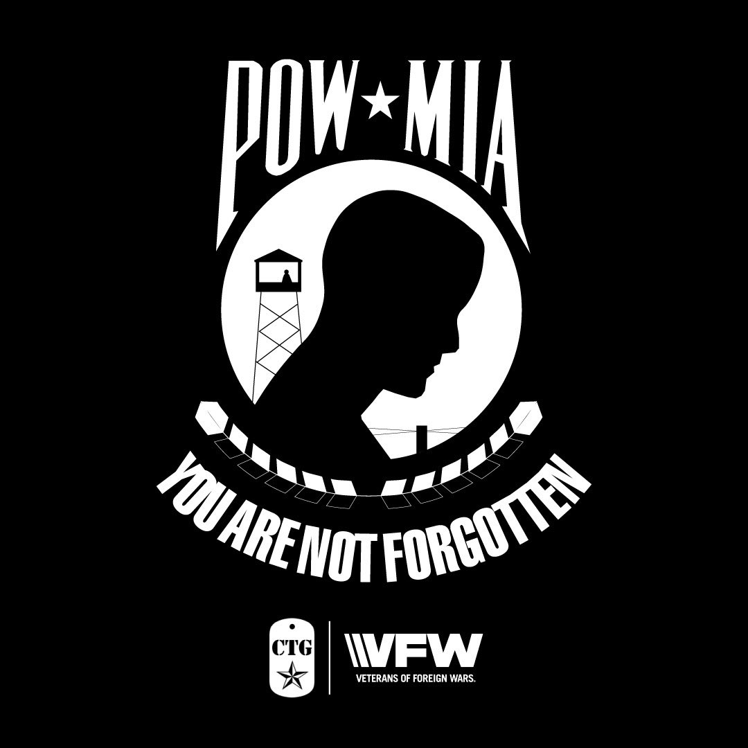 CombatTestedVFW's tweet photo. Freedom isn't free—it is paid for by those who served and never returned home.
Today and every day, we remember our POW/MIA heroes and the families who wait. Until they all come home.

#POWMIA #BringThemHome #HonorAndRemember https://t.co/YgBpCwACDb