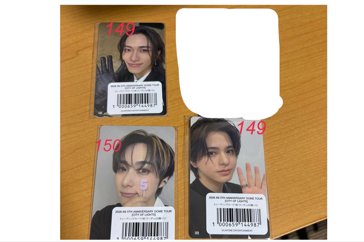 INI_0108's tweet photo. INI CITY OF LIGHTS トレカ 交換

【譲】7000円トレカ 
149池崎、松田
150尾崎

【求】7000円トレカ 150木村

京セラ手渡し交換＞郵送希望
お気軽にお声掛けください

#INI交換 #INI譲  #INI求 https://t.co/7z3YESHFE6