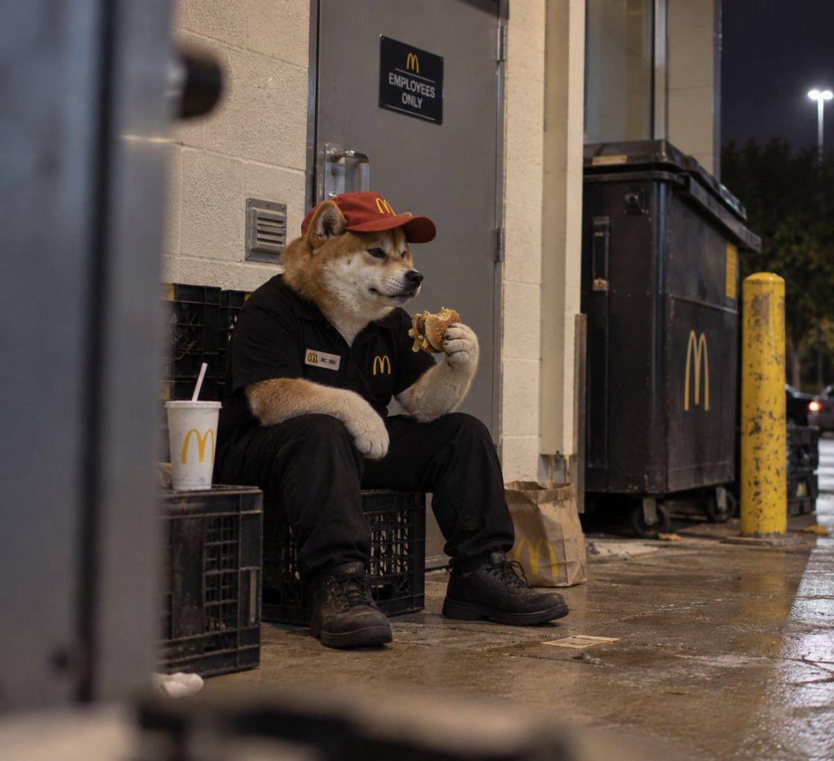 MCINUSTONK's tweet photo. Don't mind me, just taking a quick McBreak https://t.co/iz7HkeIdsL
