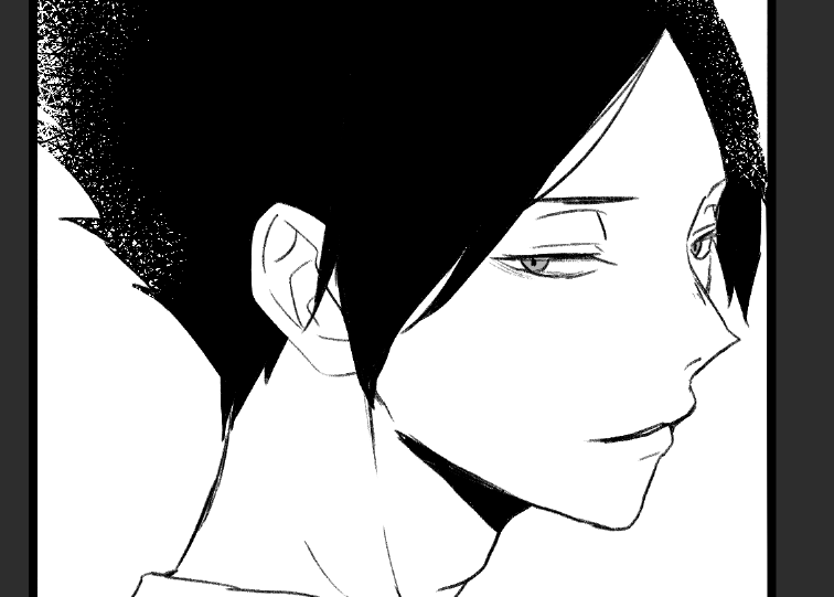 akira__ao's tweet photo. ワル～顔…なんでかっこよく描けないのか https://t.co/A1bDCmk21y