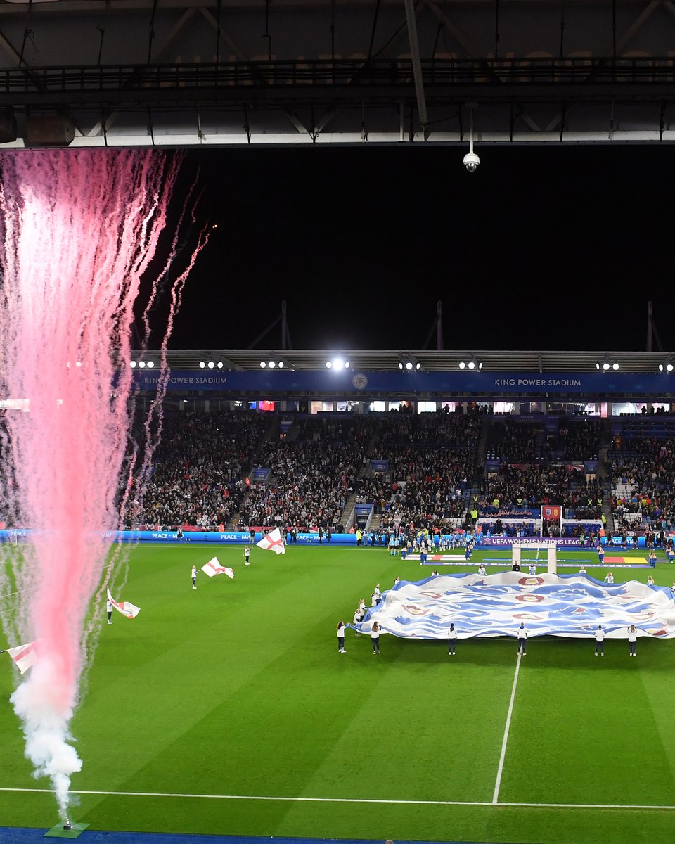 England supporters during a recent Lionesses fixture at King Power Stadium.