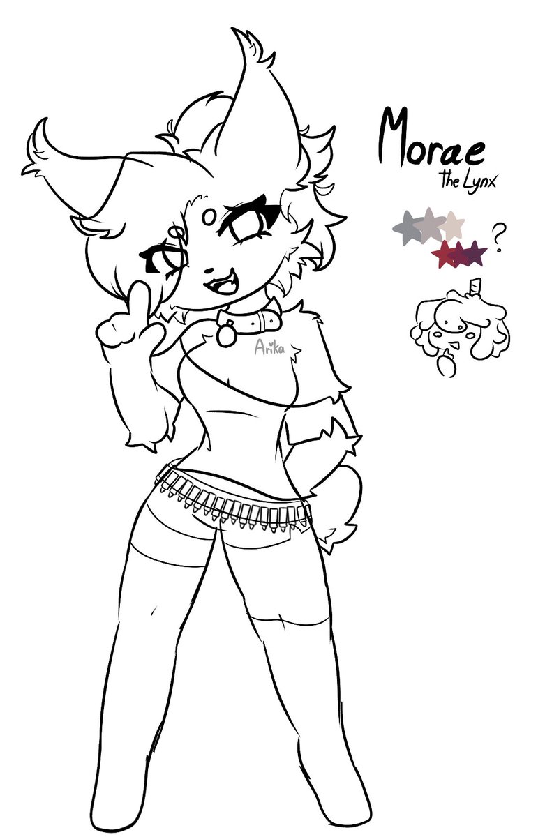 77arika's tweet photo. tryna come up with a new character.. meet Morae the lynx! still trying to figure out her color palette, kinda just messing around with it rn https://t.co/9VTZBK9mNL