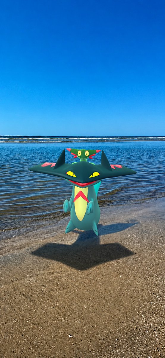 mona_munam's tweet photo. I went to the beach and took my Pokémon with me; it was a beautiful day. https://t.co/yFftYtqlUd