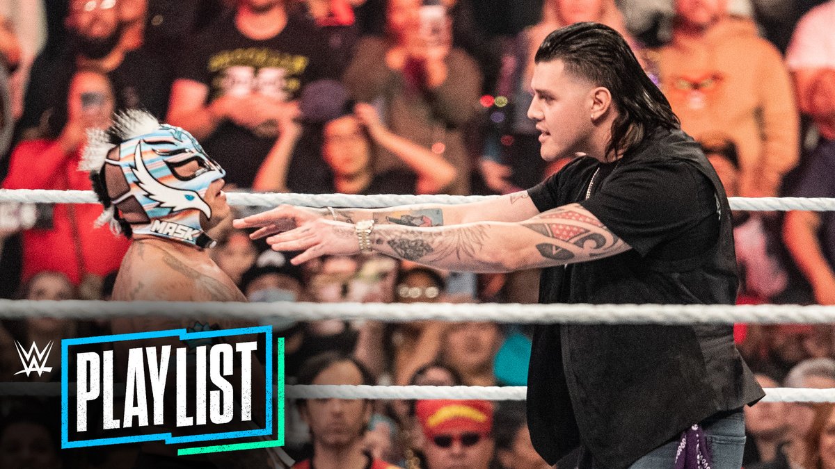WWE's tweet photo. “Dirty” isn’t just a nickname for @DomMysterio35; it’s a lifestyle. 

Watch Dom lie, cheat and steal his way to becoming one of the top stars in WWE!

#WWEPlaylist ▶️: https://t.co/V7UekJmIrj https://t.co/poAjstIfxK