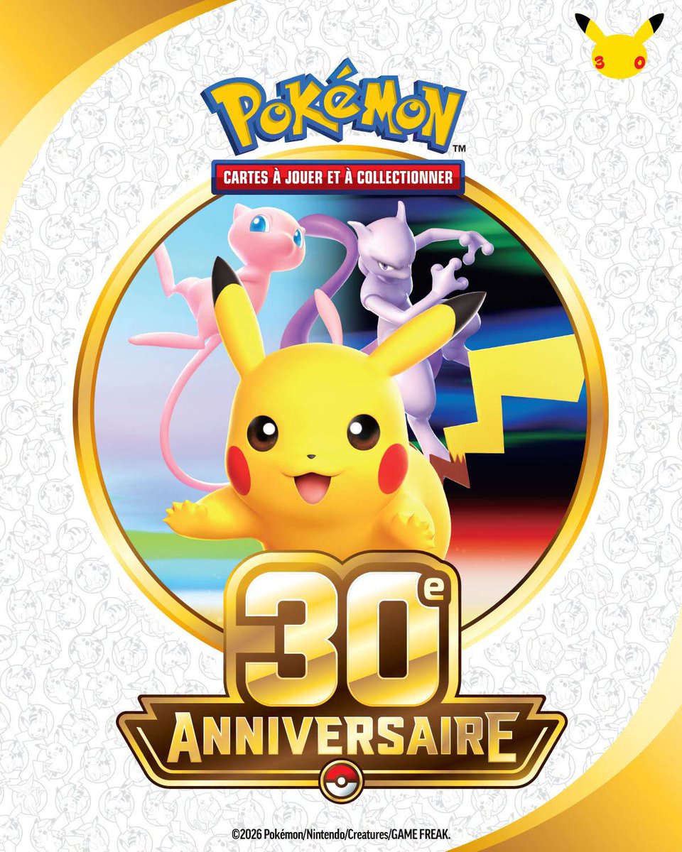 Micromania_Fr's tweet photo. Rendez-vous demain dans une sélection de 30 magasins pour un restock d'items Pokémon TCG 30ème Anniversaire ➡️ https://t.co/pmJYfEinXy  

La vente des items sera limitée à 1 exemplaire / client (les ETB sont exclu Premium / Ultimate) https://t.co/fhqrpz5F5f