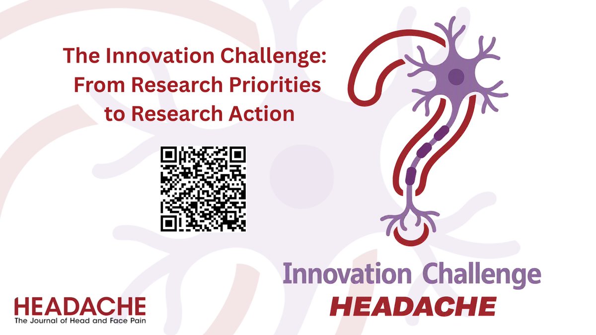 HeadacheJournal's tweet photo. We are looking to fully define molecular signaling pathways responsible for headache episodes. Does your research hold the answer?
Learn more about Headache Innovation Challenge and submit your research
https://t.co/Km1sMWIqTJ
#HeadacheResearchPriorities #InnovationChallenge https://t.co/HMTsTeKEHV