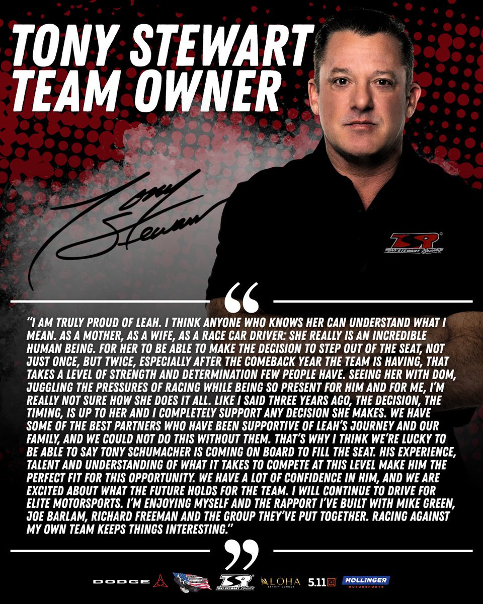 TSRnitro's tweet photo. TONY SCHUMACHER SIGNS MULTI-YEAR DEAL WITH TONY STEWART RACING
READ MORE: https://t.co/uD6mRMWVgI https://t.co/ywYiTemqYS
