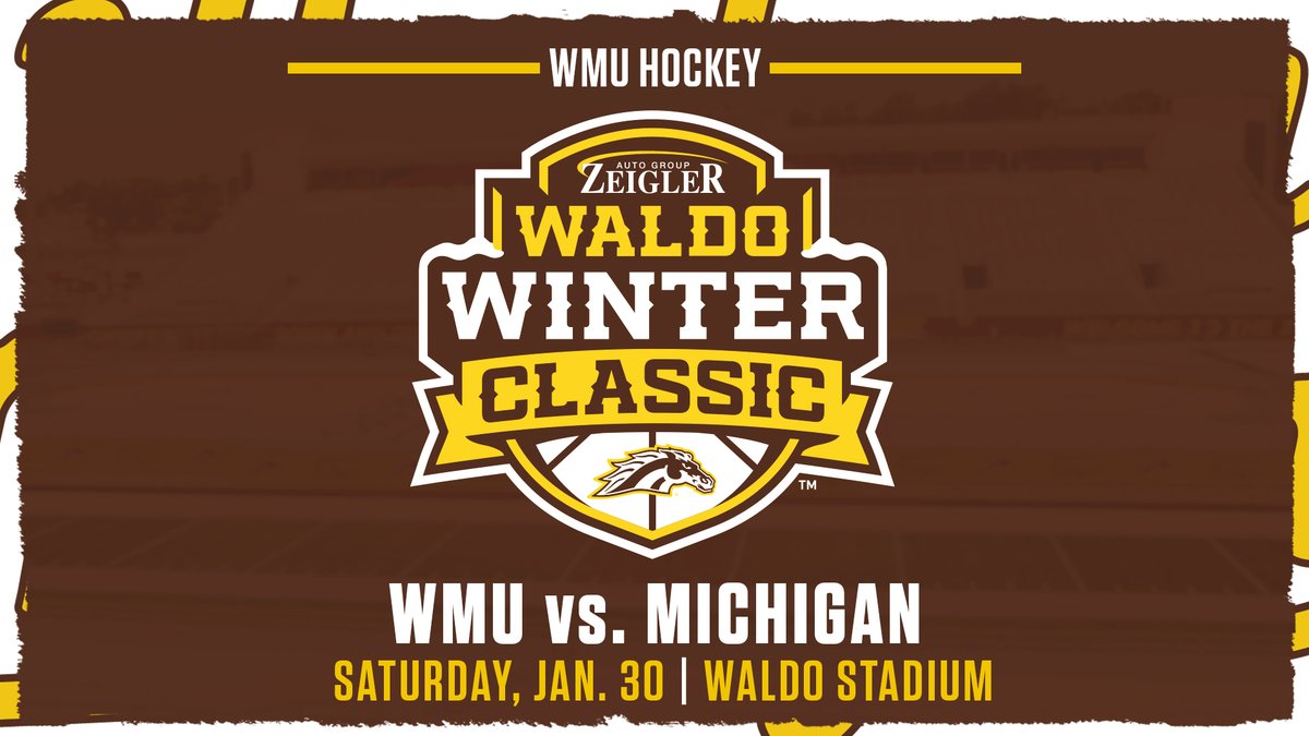 WMUBroncos's tweet photo. 🏒❄️ @zeigler_auto named presenting sponsor of @WMUHockey Waldo Winter Classic

📰https://t.co/7AasGS1iuv

🎟️https://t.co/FxvRwfvQFW https://t.co/9HEJNzOROC