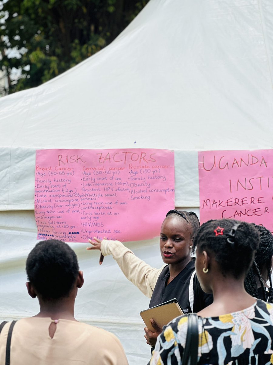 makcancer's tweet photo. Day two of the annual medical camp by the 92nd @MakGuild led by Her Excellency @kadondigracious 
The Makerere University Cancer Society together with the team from @UgandaCancerIns engaged in cancer awareness and screening services for the students of @Makerere and the Community. https://t.co/wgjFyoiwap