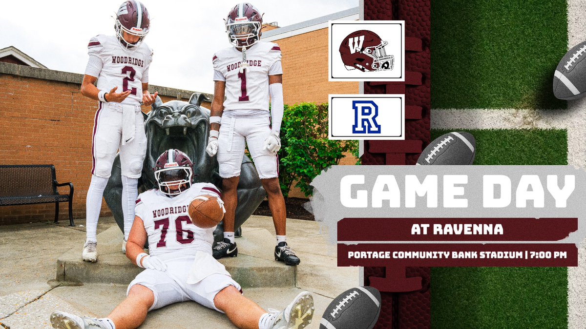WoodridgeFB_'s tweet photo. #WoodridgeFootball The 4-0 Bulldogs head to Ravenna tonight for their League Match-Up in Week 5.  Go Dawgs!

#LEAD #BulldogCountry https://t.co/7jXQKPhRhi