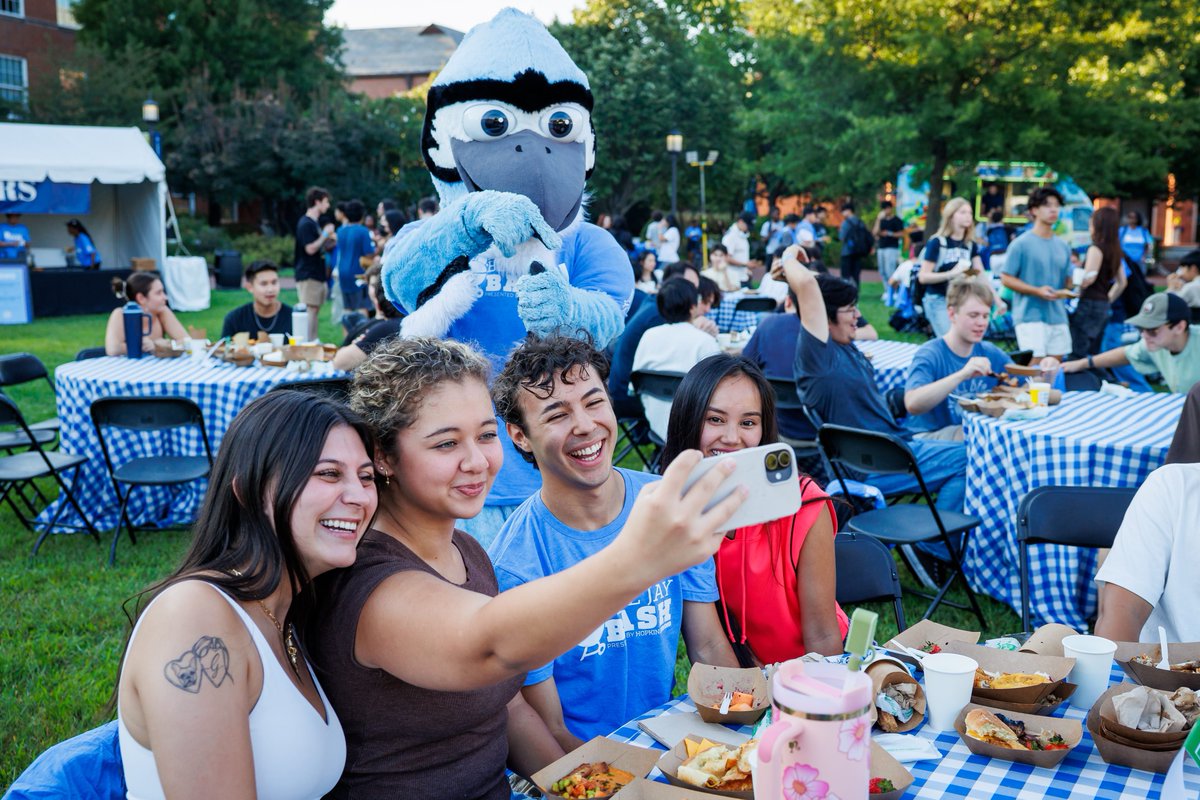 HopkinsDining's tweet photo. What a night, Blue Jays! 💙

Blue Jay Bash 2026 brought the Hopkins community together for an unforgettable evening filled with carnival games, delicious food, live entertainment, caricatures, and plenty of Blue Jay spirit!

Thank you to everyone who joined us at Decker Quad— and to the incredible teams, partners, and vendors who helped bring the celebration to life. We loved kicking off the academic year with you and creating memories that will last well beyond the Bash.
Until next year, Blue Jays!

Tag the friends you see on this post!

#BlueJayBash2026 #HopkinsDining #JHU