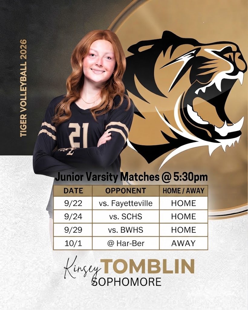 KinseyTomblin's tweet photo. Upcoming matches

@prepdigrob @PrepDig #PrepDigAR #ClassOf2029 #ARVolleyball #RecruitVB https://t.co/EmowMUazgp