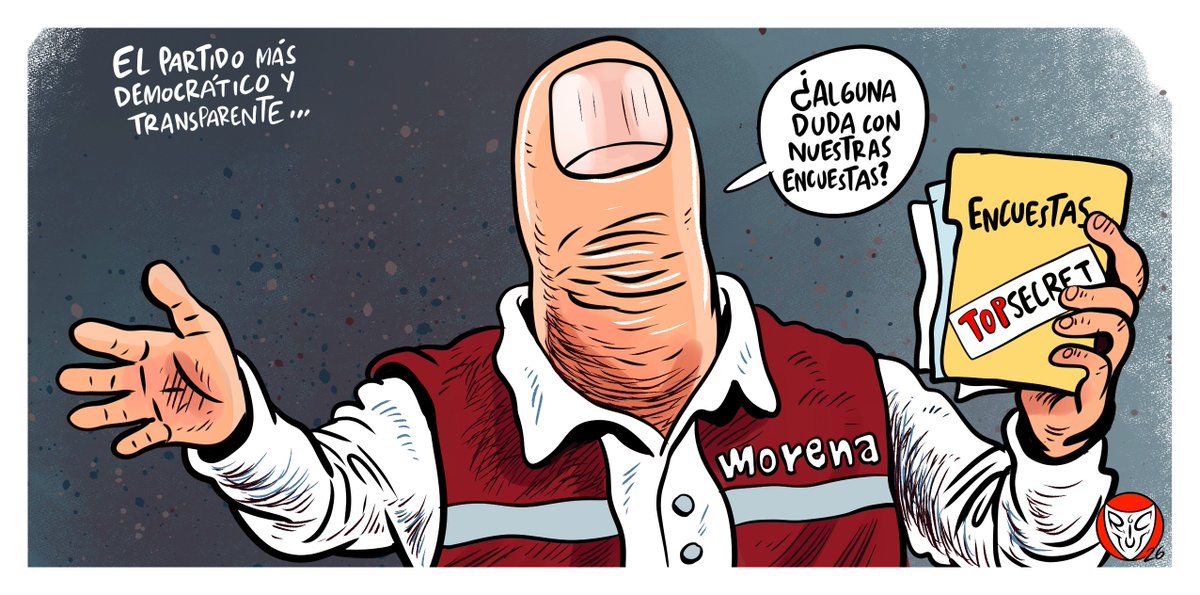 monerorictus's tweet photo. "El partido más democrático y transparente". Cartón publicado en @ElFinanciero_Mx https://t.co/S5flKkoB3s