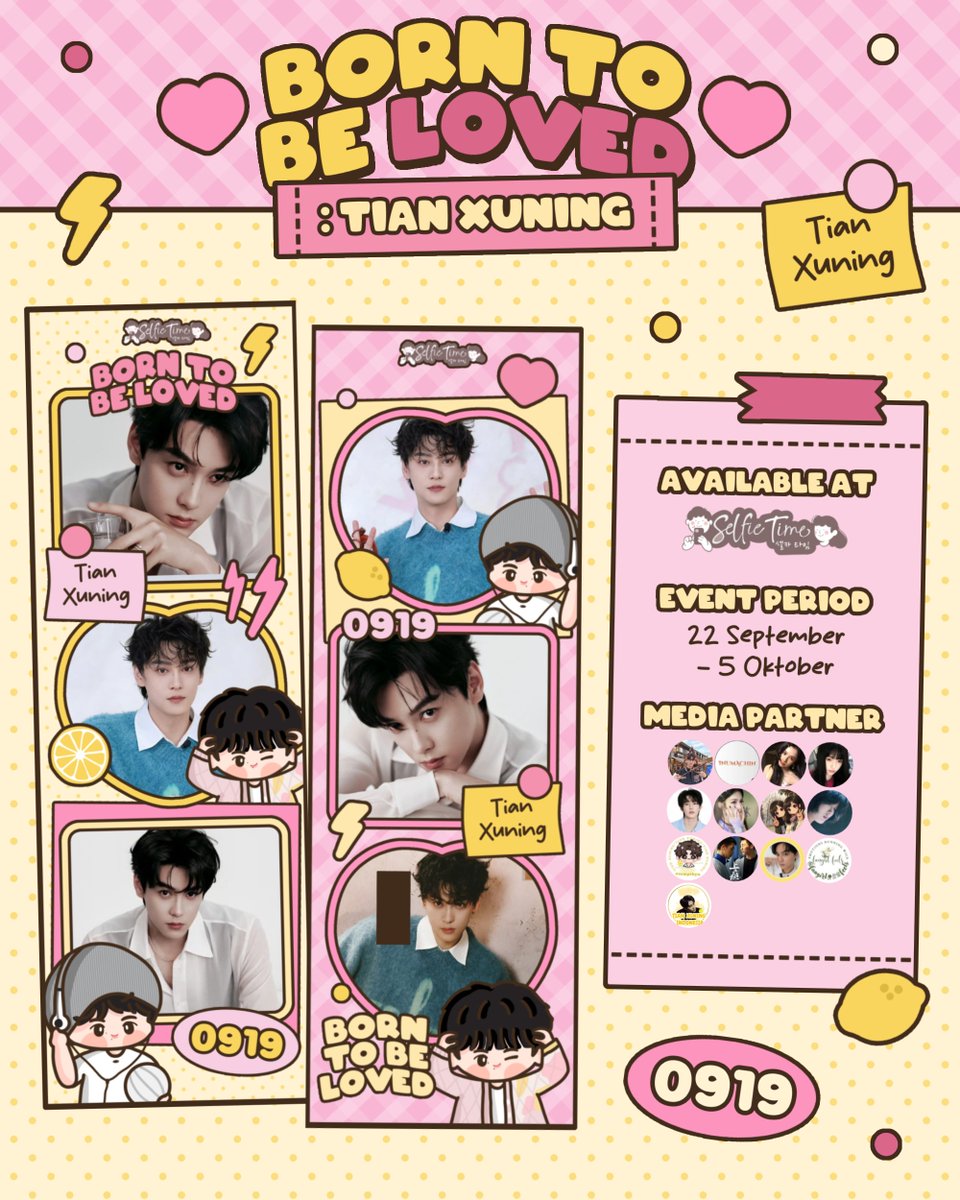 CallMeSky_21's tweet photo. ⚡ 𝙱𝙾𝚁𝙽 𝚃𝙾 𝙱𝙴 𝙻𝙾𝚅𝙴𝙳: 𝚃𝙸𝙰𝙽 𝚇𝚄𝙽𝙸𝙽𝙶 ⚡

② 𝙿𝚑𝚘𝚝𝚘 𝙵𝚛𝚊𝚖𝚎 𝙿𝚛𝚘𝚓𝚎𝚌𝚝 📸
in collaboration with @selfietimeid

The birthday celebration isn’t over yet! 💛

After the LED Birthday Ad, it’s now time to capture your special moments with Xuning through our Photo Frame Project across different locations. 📸

📍 Locations: Check the poster
🗓 22 September – 05 October 2026

🎁 Freebies are also available!
For details on how to get them, please check the information on the poster. 👀

Come take photos, share your fangirling moments, and don’t forget to use the official hashtags too so we can celebrate these precious moments with Xuning together! 💛⚡

#BornToBeLovedTianXuning
#TianXuning