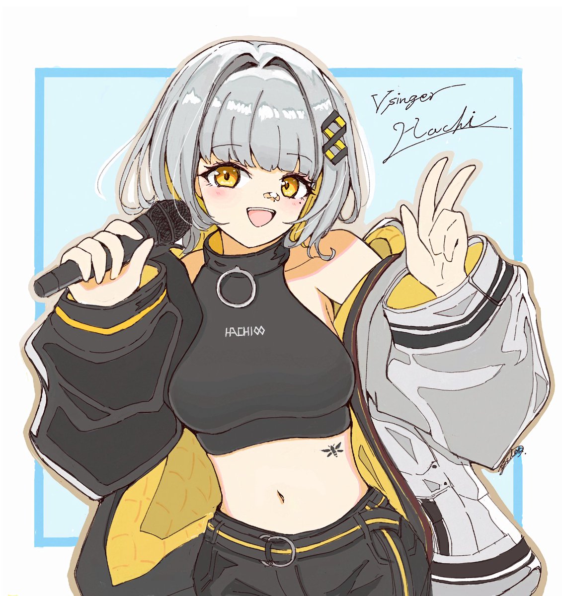 DDDDoctor's tweet photo. 初期衣装×ショートはちたや🐝
ソロライブたのしみ～！
#HaChiArt https://t.co/uo2w7hliXy