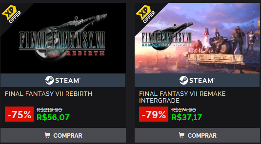 AlterjoseZ's tweet photo. Cara essa promoção tá absurda, um monte de menores preços históricos da Square

- Final Fantasy 7 Remake por R$ 37
- Final Fantasy 7 Rebirth por R$ 56
- FINAL FANTASY 12 por R$ 42
- STRANGER PARADISE FINAL FANTASY ORIGIN por 51
- CRISIS CORE FINAL FANTASY VII REUNION por R$ 65 https://t.co/WstIjbdwXa